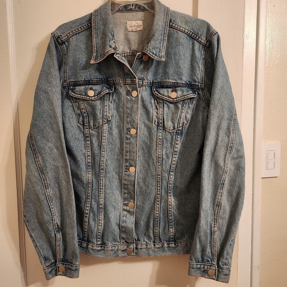 Sundance Blue Jean Jacket, Sz L,‎ Vintage, Made In USA